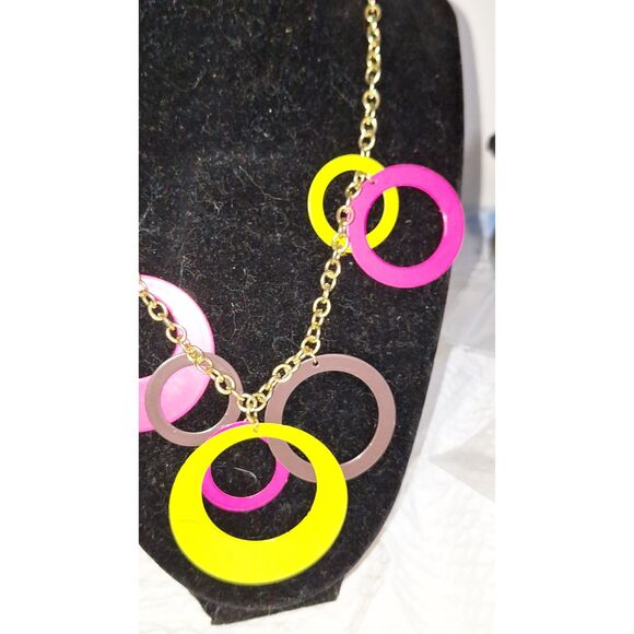 A Charming Charlie Women's Necklace Funky Quirky Colorful Office Siren - Picture 2 of 10